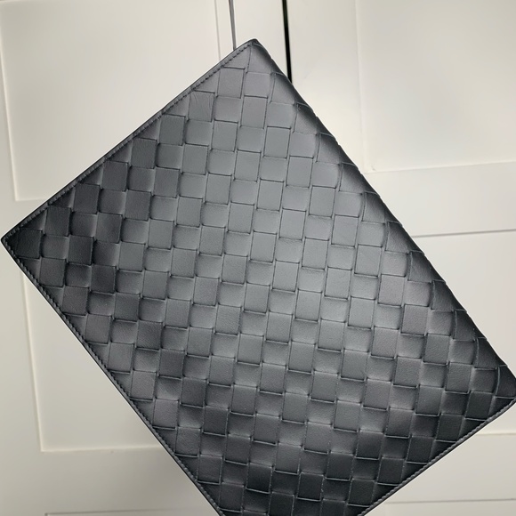 Bottega Veneta Intrecciato Leather Black Document CaseCondition: Brand new, neve - Picture 3 of 16
